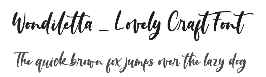 Wondiletta – Lovely Craft Font by Almarkha Type — Decorative Font