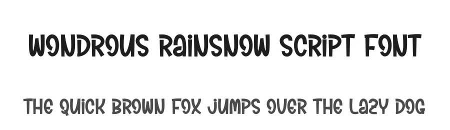 Wondrous Rainsnow Script Font by creativeletter — Display Font
