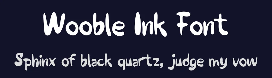 Wooble Ink Font by Littlehand — Decorative Font — thumbnail 2