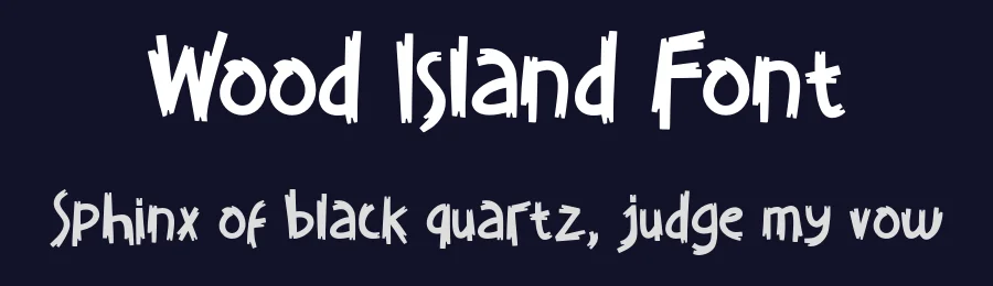 Wood Island Font by waptype0894 — Display Font — thumbnail 2