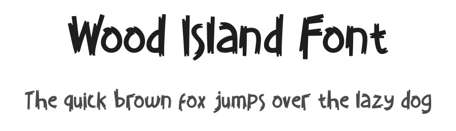 Wood Island Font by waptype0894 โ Display Font