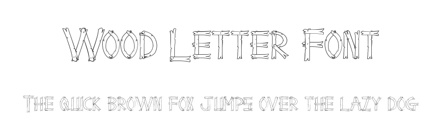 Wood Letter Font by nihstudio — Display Font