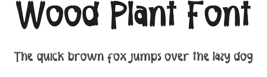 Wood Plant Font by nihstudio — Display Font