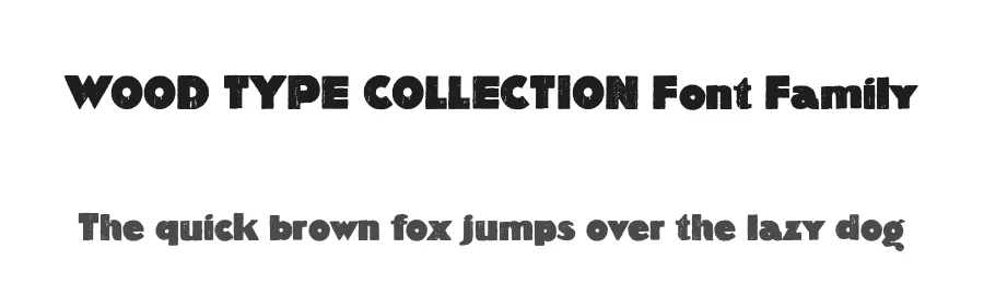 WOOD TYPE COLLECTION Font Family by Borutta Group β Display Font