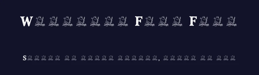 Woodcute Free Font by Letterlays — Display Font — thumbnail 2