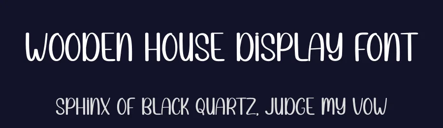 Wooden House Display Font by andikastudio — Display Font — thumbnail 2