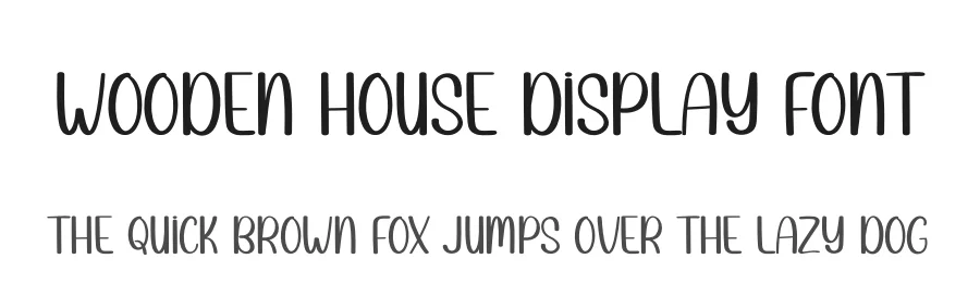 Wooden House Display Font by andikastudio — Display Font