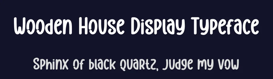 Wooden House Display Typeface by creativeletter — Display Font — thumbnail 2