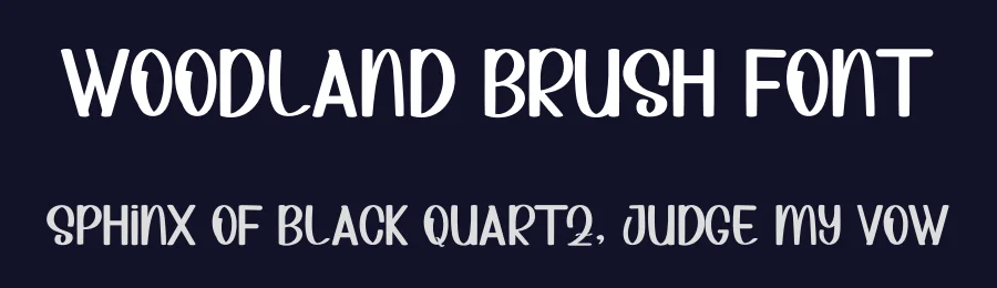 Woodland Brush Font by inermediaSTUDIO — Display Font — thumbnail 2
