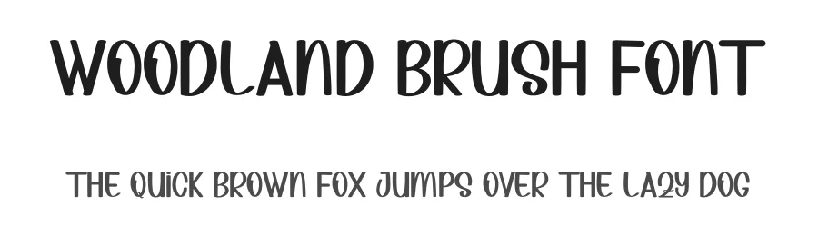 Woodland Brush Font by inermediaSTUDIO — Display Font