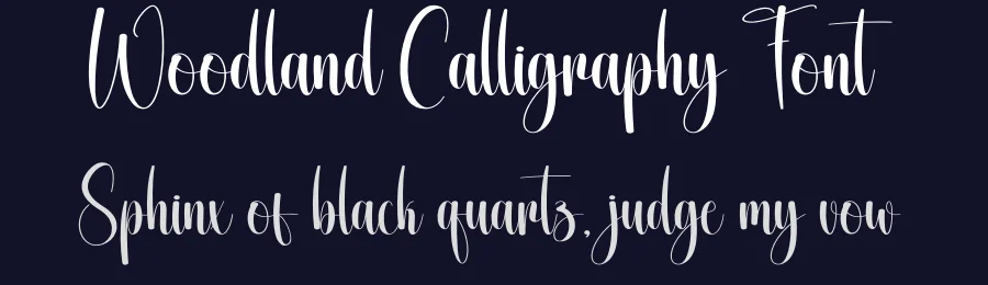 Woodland Calligraphy Font by creativeletter — Script Handwritten Font — thumbnail 2