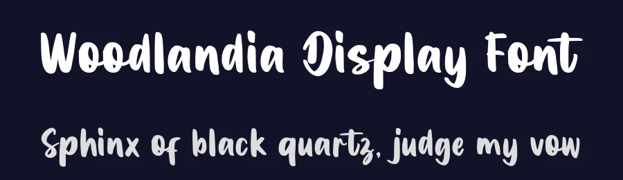 Woodlandia Display Font by Alpaprana — Script Handwritten Font — thumbnail 2