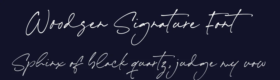 Woodsen Signature Font by Timur type — Script Handwritten Font — thumbnail 2