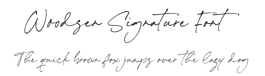 Woodsen Signature Font by Timur type — Script Handwritten Font