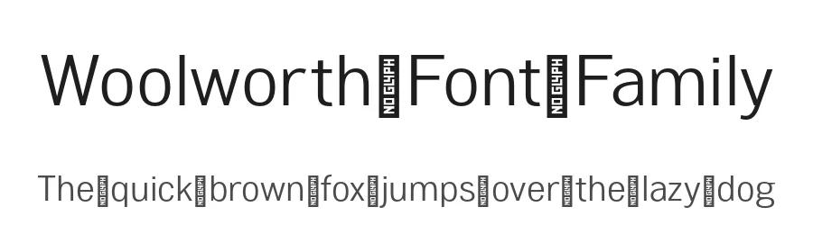 Woolworth Font Family by The Northern Block — Sans Serif Font