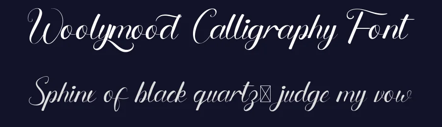 Woolymood Calligraphy Font by edricstudio — Script Handwritten Font — thumbnail 2