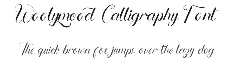 Woolymood Calligraphy Font by edricstudio — Script Handwritten Font