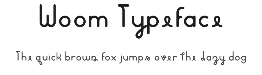 Woom Typeface by Kenzo Hamazaki — Display Font