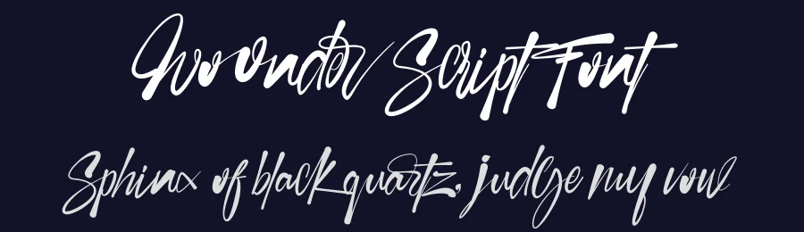Woonder Script Font by khaiuns — Script Handwritten Font — thumbnail 2