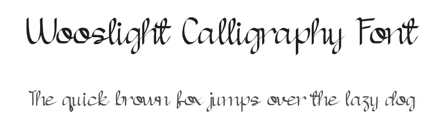 Wooslight Calligraphy Font by edricstudio — Script Handwritten Font