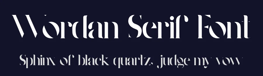 Wordan Serif Font by Muksal Creative — Display Font — thumbnail 2