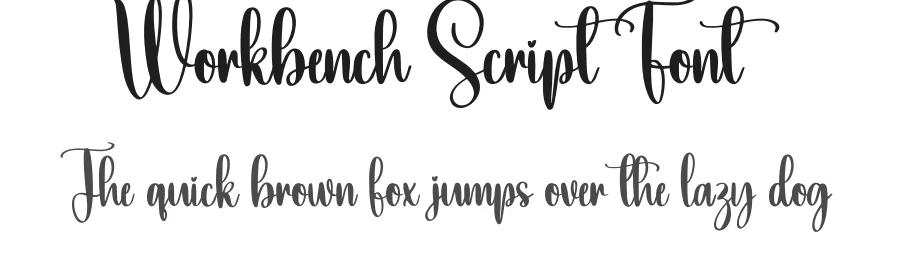 Workbench Script Font by creativeletter — Script Handwritten Font