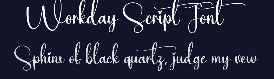 Workday Script Font by creativeletter — Script Handwritten Font — thumbnail 2