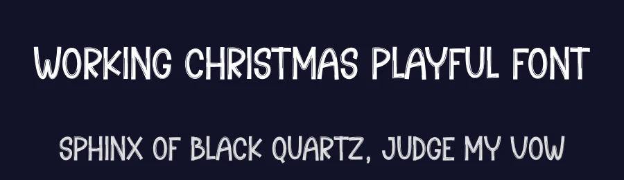 Working Christmas Playful Font by creativeletter — Display Font — thumbnail 2