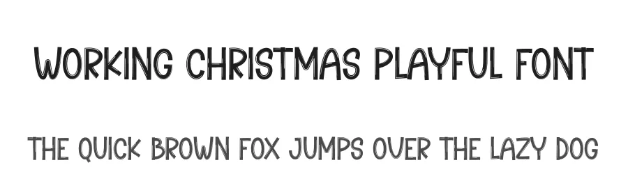 Working Christmas Playful Font by creativeletter — Display Font