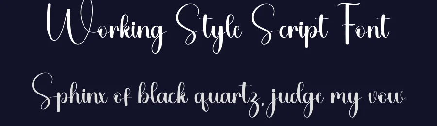 Working Style Script Font by freshtypeink — Script Handwritten Font — thumbnail 2