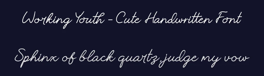 Working Youth – Cute Handwritten Font by stylishtype.co — Script Handwritten Font — thumbnail 2