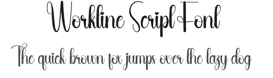 Workline Script Font by andikastudio — Script Handwritten Font
