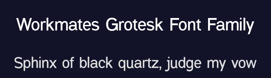 Workmates Grotesk Font Family by UICreative — Decorative Font — thumbnail 2