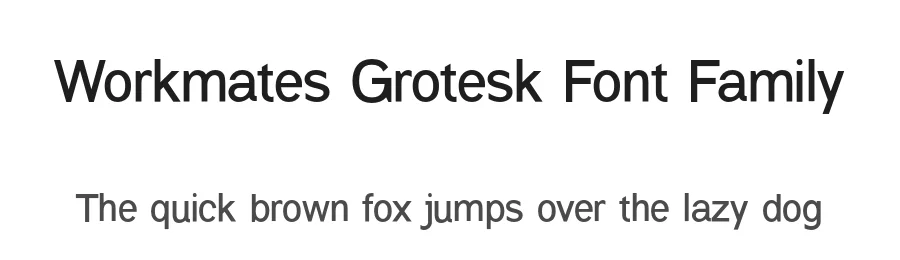 Workmates Grotesk Font Family by UICreative — Decorative Font