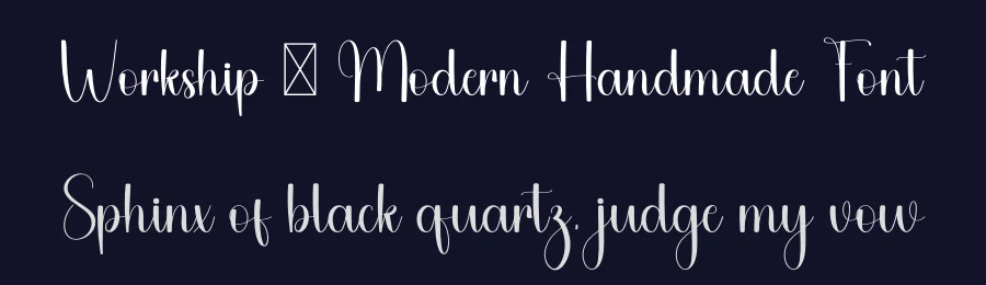 Workship – Modern Handmade Font by freshtypeink — Script Handwritten Font — thumbnail 2
