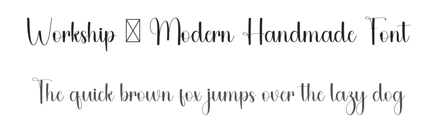 Workship – Modern Handmade Font by freshtypeink — Script Handwritten Font