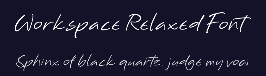Workspace Relaxed Font by Operatype.Co — Script Handwritten Font — thumbnail 2