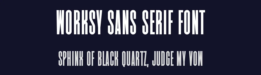 Worksy Sans Serif Font by Graphicxell — Sans Serif Font — thumbnail 2