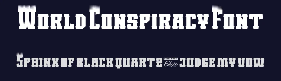 World Conspiracy Font by edricstudio — Display Font — thumbnail 2