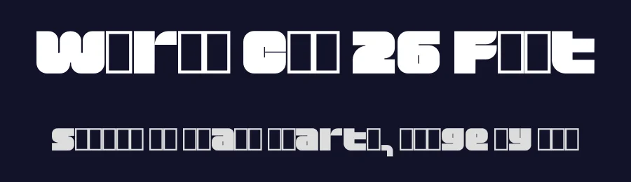 World Cup 26 Font by Robbo — Display Font — thumbnail 2