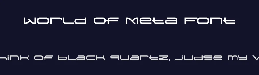 World of Meta Font by TokoPress — Display Font — thumbnail 2