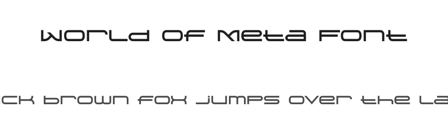 World of Meta Font by TokoPress — Display Font