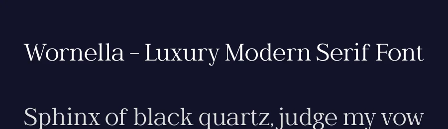 Wornella – Luxury Modern Serif Font by Casloop Studio — Decorative Font — thumbnail 2