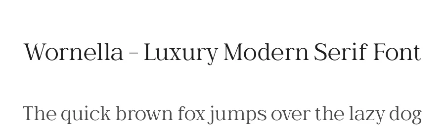 Wornella – Luxury Modern Serif Font by Casloop Studio — Decorative Font