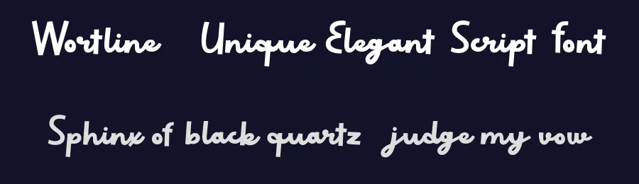 Wortline – Unique Elegant Script Font by FlawlessAndCo — Decorative Font — thumbnail 2