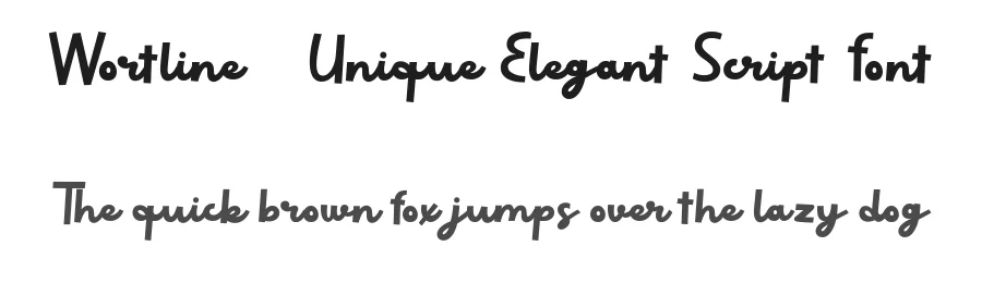 Wortline – Unique Elegant Script Font by FlawlessAndCo — Decorative Font