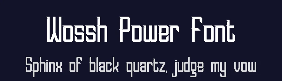 Wossh Power Font by Denustudios — Decorative Font — thumbnail 2