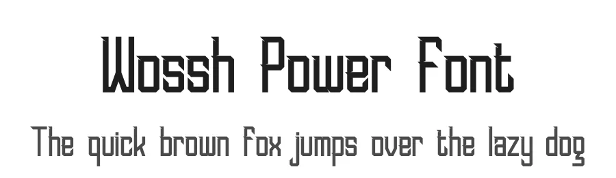 Wossh Power Font by Denustudios — Decorative Font