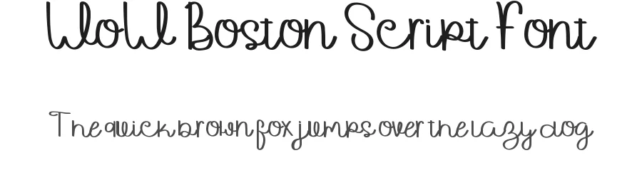 WoW Boston Script Font by inermediaSTUDIO — Script Handwritten Font