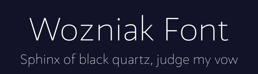 Wozniak Font by Untype — Sans Serif Font — thumbnail 2